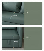 エアレザー製木製フレームの快適ソファーベッド - 一台で二役の優れもの fxgz-277