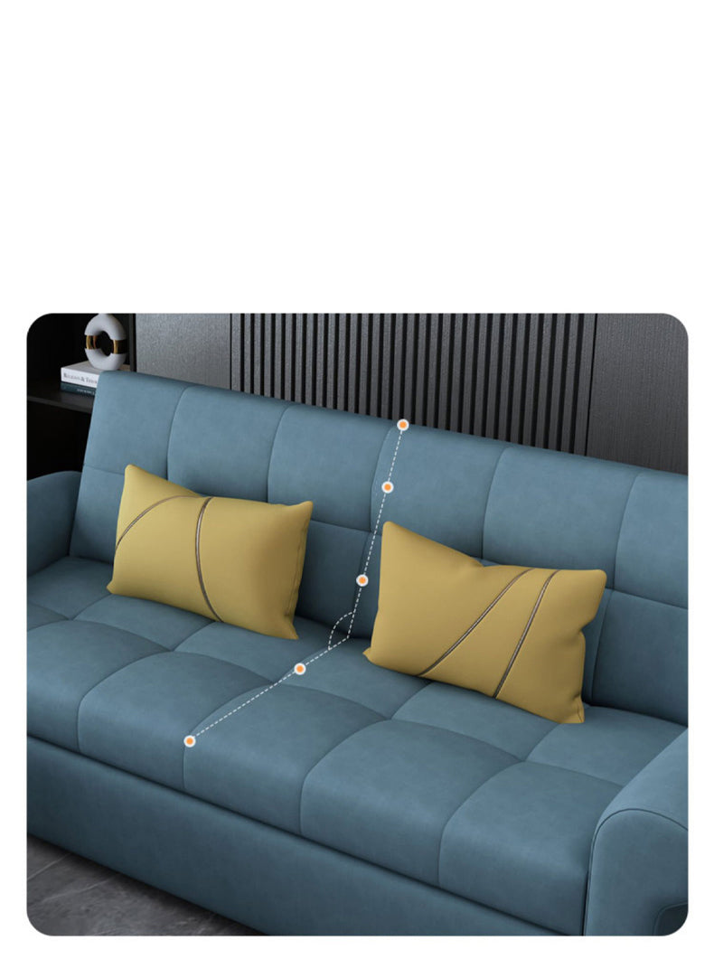 「多機能ソファーベッド 木製フレーム&エアレザー仕上げ 人気快適インテリア」 fxgz-278