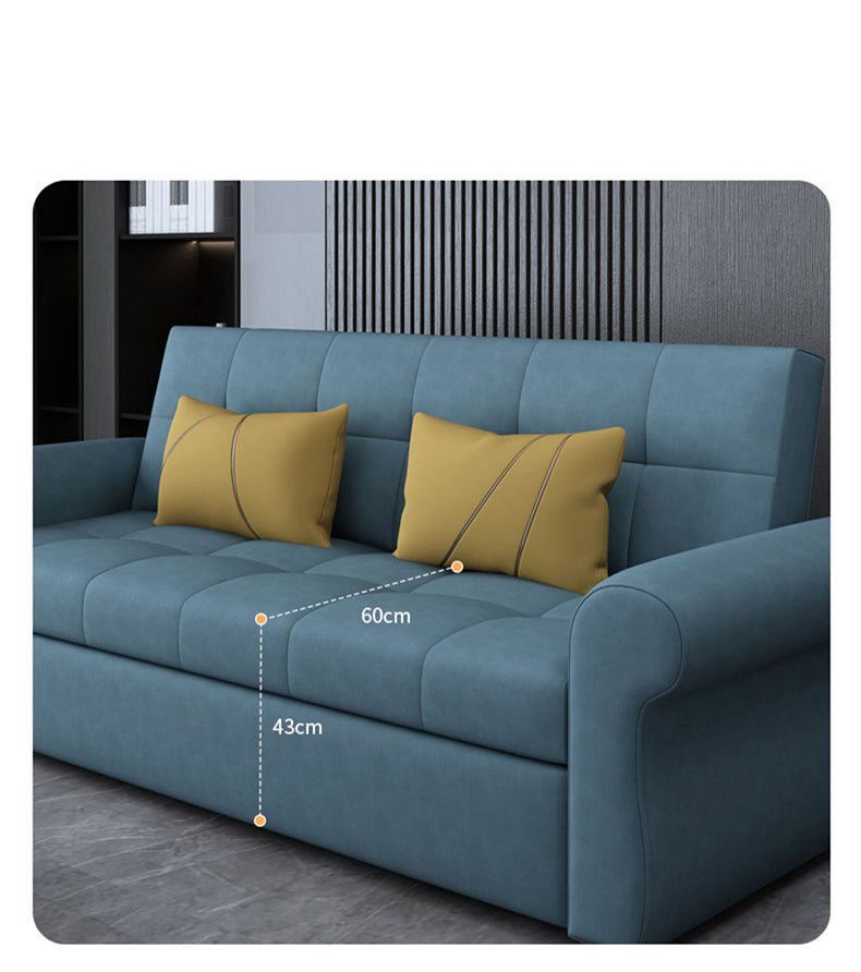 「多機能ソファーベッド 木製フレーム&エアレザー仕上げ 人気快適インテリア」 fxgz-278