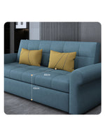 「多機能ソファーベッド 木製フレーム&エアレザー仕上げ 人気快適インテリア」 fxgz-278