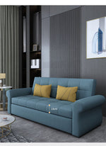 「多機能ソファーベッド 木製フレーム&エアレザー仕上げ 人気快適インテリア」 fxgz-278