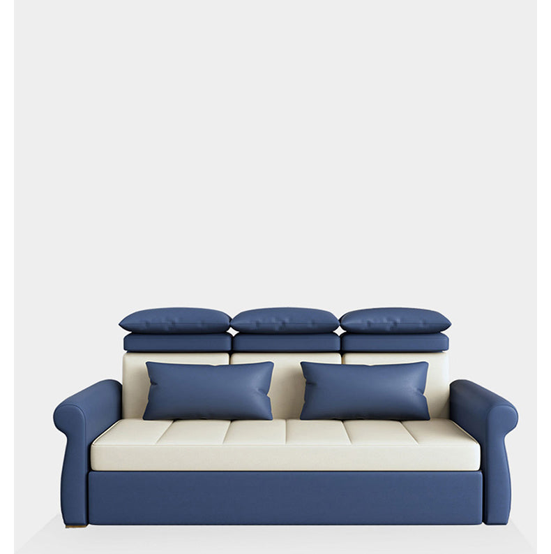 「多機能ソファーベッド 木製フレーム エアレザー仕上げ 快適リビングスペースを」 fxgz-290