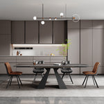 ダイニングテーブル おしゃれ セラミック 炭素鋼 伸縮式 幅1.4m 幅1.6m 幅1.4 2.0m 幅1.6 2.4m ブラック ホワイト 4 10人用 モダンリビング fxj-681