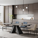 ダイニングテーブル おしゃれ セラミック 炭素鋼 伸縮式 幅1.4m 幅1.6m 幅1.4 2.0m 幅1.6 2.4m ブラック ホワイト 4 10人用 モダンリビング fxj-681