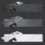 【高級感溢れる】セラミック+ステンレス+ガラス製テーブル|デザイン&耐久性抜群 fxj-681