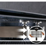 【高級感溢れる】セラミック+ステンレス+ガラス製テーブル|デザイン&耐久性抜群 fxj-681