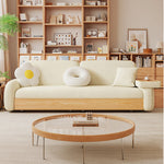 高級オーク材使用 快適椰纖絲&シリコンフィル ソファー プレミアムネル仕上げ fxl-965