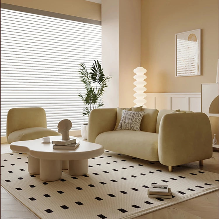 おしゃれなパインエアレザーソファー|モダンリビングに最適なスタイリッシュデザイン|快適な座り心地 fxmj-3038