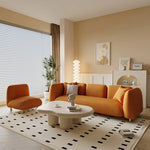 おしゃれなパインエアレザーソファー|モダンリビングに最適なスタイリッシュデザイン|快適な座り心地 fxmj-3038