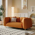 おしゃれなパインエアレザーソファー|モダンリビングに最適なスタイリッシュデザイン|快適な座り心地 fxmj-3038