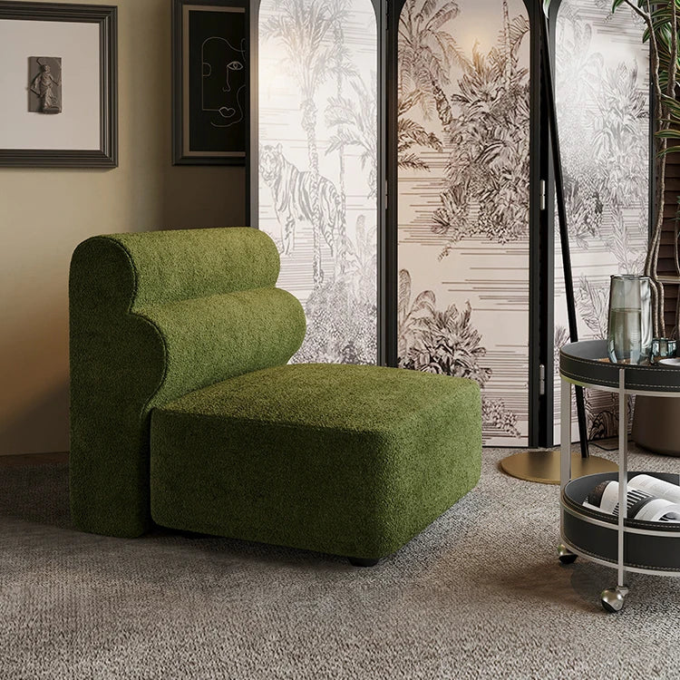 シンプルでスタイリッシュな無垢材ソファー|シェニール生地の快適さと高級感を体験しよう! fxmj-3041