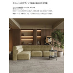 シンプルでスタイリッシュな無垢材ソファー|シェニール生地の快適さと高級感を体験しよう! fxmj-3041