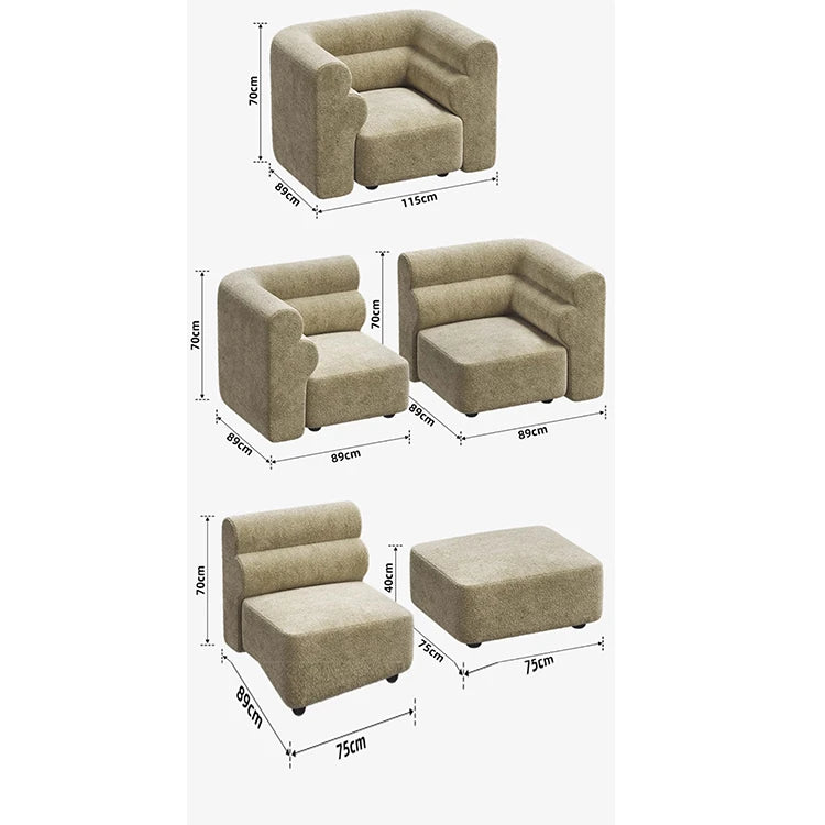 シンプルでスタイリッシュな無垢材ソファー|シェニール生地の快適さと高級感を体験しよう! fxmj-3041