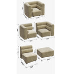 シンプルでスタイリッシュな無垢材ソファー|シェニール生地の快適さと高級感を体験しよう! fxmj-3041