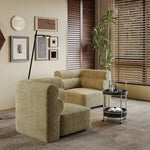 シンプルでスタイリッシュな無垢材ソファー|シェニール生地の快適さと高級感を体験しよう! fxmj-3041