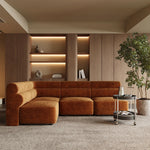 シンプルでスタイリッシュな無垢材ソファー|シェニール生地の快適さと高級感を体験しよう! fxmj-3041