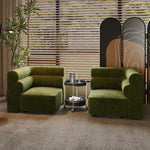 シンプルでスタイリッシュな無垢材ソファー|シェニール生地の快適さと高級感を体験しよう! fxmj-3041