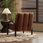 シンプルでおしゃれな無垢材シェニールチェア|リビングや書斎に最適なデザイン家具 fxmj-3043