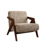 アッシュ材製モダンチェア|綿麻ファブリックのスタイリッシュデザイン|リビングルームに最適なインテリア家具 fxmj-3044