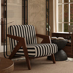 アッシュ材製モダンチェア|綿麻ファブリックのスタイリッシュデザイン|リビングルームに最適なインテリア家具 fxmj-3044