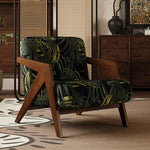 アッシュ材製モダンチェア|綿麻ファブリックのスタイリッシュデザイン|リビングルームに最適なインテリア家具 fxmj-3044