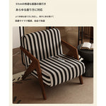 アッシュ材製モダンチェア|綿麻ファブリックのスタイリッシュデザイン|リビングルームに最適なインテリア家具 fxmj-3044