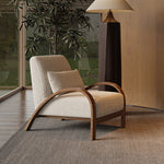 シープボア素材のモダンチェア|北欧風デザインで快適なリビング空間を演出 fxmj-3045