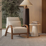 シープボア素材のモダンチェア|北欧風デザインで快適なリビング空間を演出 fxmj-3045