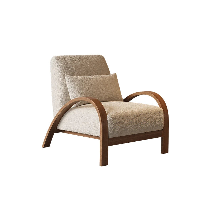 シープボア素材のモダンチェア|北欧風デザインで快適なリビング空間を演出 fxmj-3045