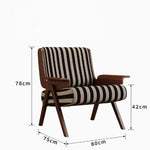 モダンアッシュ材ストライプチェア | おしゃれなリビングインテリアの必需品 fxmj-3046