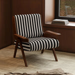 モダンアッシュ材ストライプチェア | おしゃれなリビングインテリアの必需品 fxmj-3046