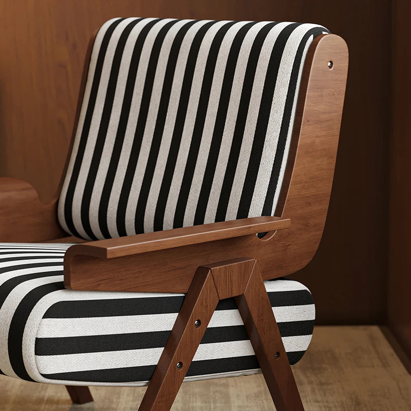 モダンアッシュ材ストライプチェア | おしゃれなリビングインテリアの必需品 fxmj-3046