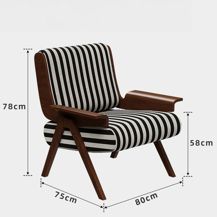 モダンアッシュ材ストライプチェア | おしゃれなリビングインテリアの必需品 fxmj-3046