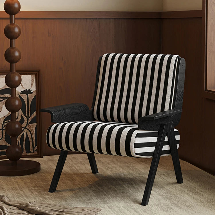 モダンアッシュ材ストライプチェア | おしゃれなリビングインテリアの必需品 fxmj-3046