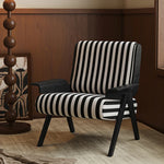 モダンアッシュ材ストライプチェア | おしゃれなリビングインテリアの必需品 fxmj-3046