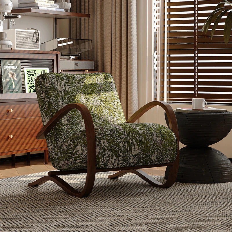 シープボア素材使用のモダンデザインリクライニングチェア|ナチュラルなインテリアにぴったりの心地よい座り心地 fxmj-3047