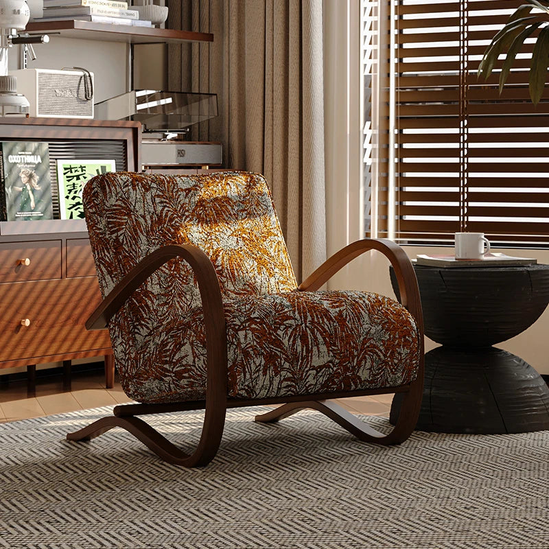 シープボア素材使用のモダンデザインリクライニングチェア|ナチュラルなインテリアにぴったりの心地よい座り心地 fxmj-3047