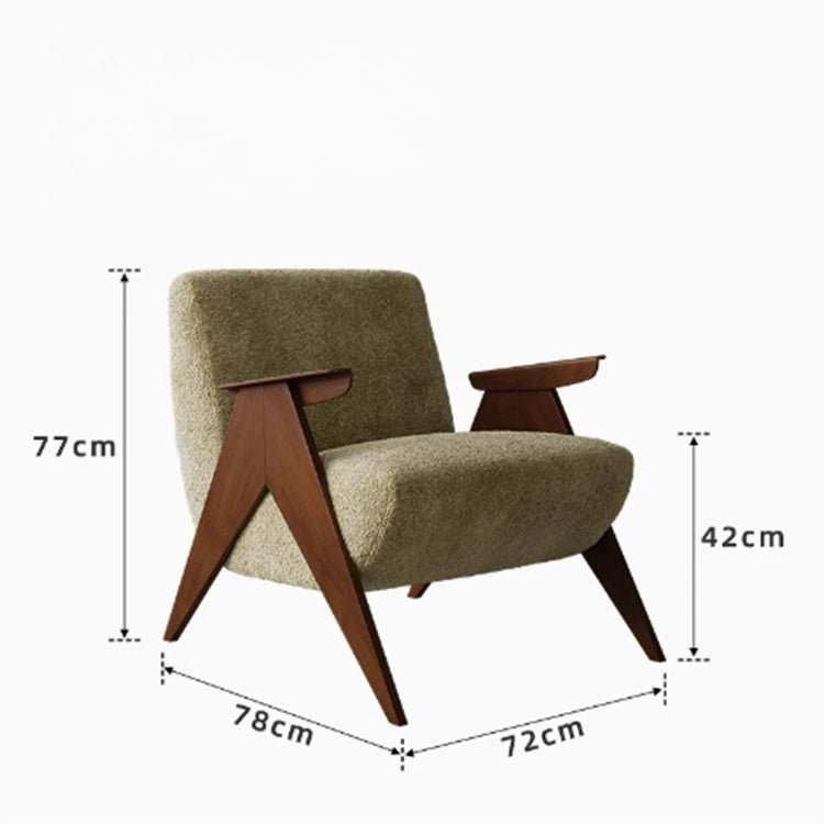 アッシュ材シェニールチェア - シンプルでスタイリッシュなデザインのリビング空間に最適! fxmj-3052