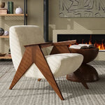 アッシュ材シェニールチェア - シンプルでスタイリッシュなデザインのリビング空間に最適! fxmj-3052