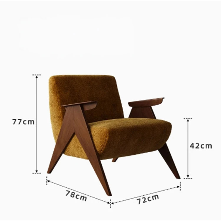 アッシュ材シェニールチェア - シンプルでスタイリッシュなデザインのリビング空間に最適! fxmj-3052