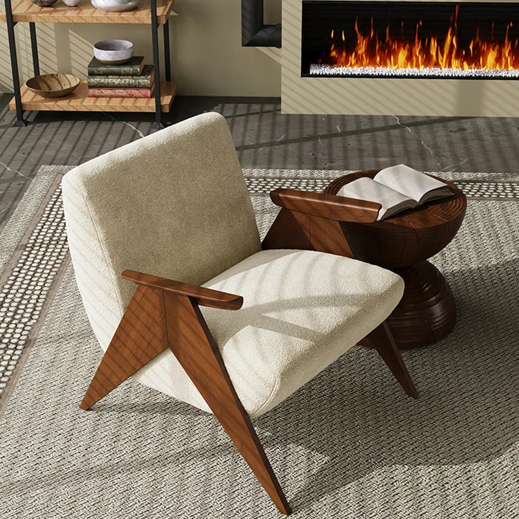 アッシュ材シェニールチェア - シンプルでスタイリッシュなデザインのリビング空間に最適! fxmj-3052