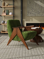 アッシュ材シェニールチェア - シンプルでスタイリッシュなデザインのリビング空間に最適! fxmj-3052