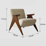 アッシュ材シェニールチェア - シンプルでスタイリッシュなデザインのリビング空間に最適! fxmj-3052