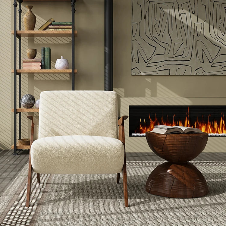 アッシュ材シェニールチェア - シンプルでスタイリッシュなデザインのリビング空間に最適! fxmj-3052