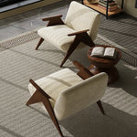 アッシュ材シェニールチェア - シンプルでスタイリッシュなデザインのリビング空間に最適! fxmj-3052