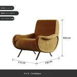 シェニール製 ステンレス脚のグリーンチェア - おしゃれなリビングインテリアに最適! fxmj-3054