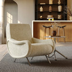 シェニール製 ステンレス脚のグリーンチェア - おしゃれなリビングインテリアに最適! fxmj-3054