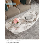 モダンデザイン センターテーブル セラミックアクリル製 スタイリッシュな収納付き クリエイティブなインテリアに最適 fxxrj-3159