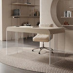 アクリルと無垢パイン材の洗練されたデザインテーブル - モダンなリビングやオフィスに最適! fyd-5169