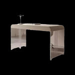 アクリルと無垢パイン材の洗練されたデザインテーブル - モダンなリビングやオフィスに最適! fyd-5169